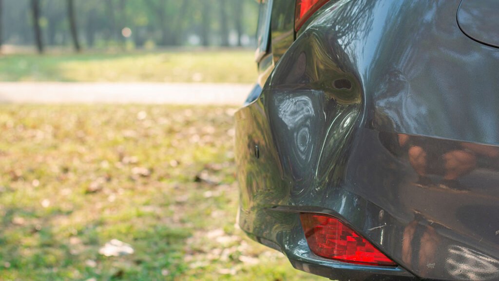 common car body damage on vehicle surface